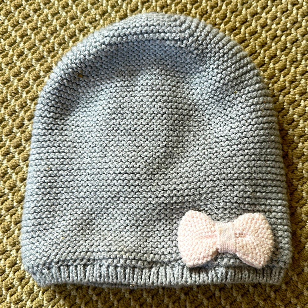 Jacadi baby girl winter hat - fits 12M